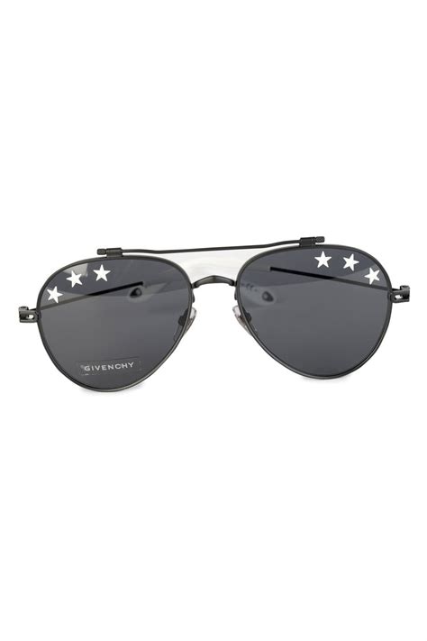 givenchy women's stars aviator sunglasses|Givenchy 52mm retro sunglasses.